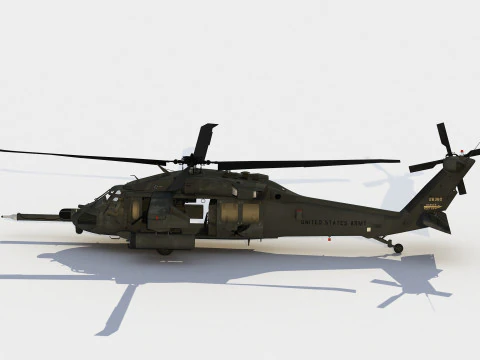 Sikorsky MH-60 K BlackHawk 3D Model