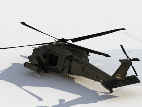 Sikorsky MH-60 K BlackHawk 3D Model