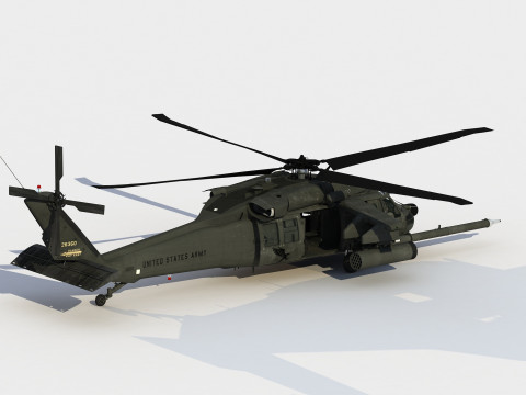 Сикорский МХ-60 К БлэкХок 3D Модель