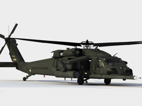 Сикорский МХ-60 К БлэкХок 3D Модель