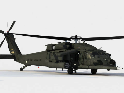Sikorsky MH-60 K BlackHawk 3D Model