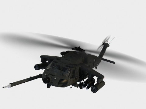 Сикорский МХ-60 К БлэкХок 3D Модель