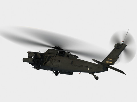 Сикорский МХ-60 К БлэкХок 3D Модель