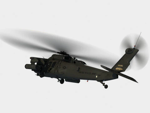 Sikorsky MH-60 K BlackHawk 3D Model