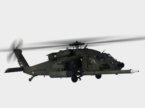 Сикорский МХ-60 К БлэкХок 3D Модель