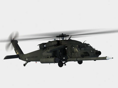 Sikorsky MH-60 K BlackHawk 3D Model