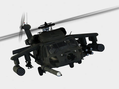 Sikorsky MH-60 K BlackHawk 3D Model