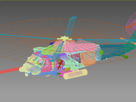 Sikorsky MH-60 K BlackHawk 3D Model