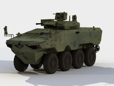 Hyundai Rotem N-WAV 8x8 Model 3D