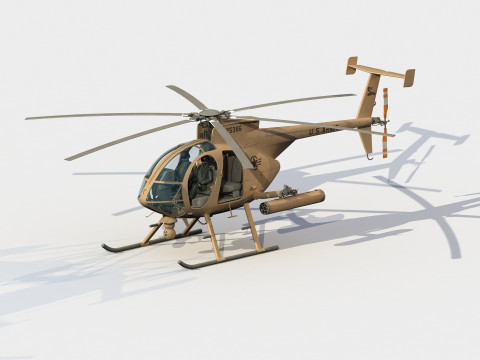 Burung Kecil Boeing MD MH-6M Model 3D