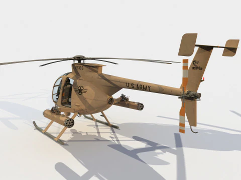 Boeing MD MH-6M Little Bird 3D Model