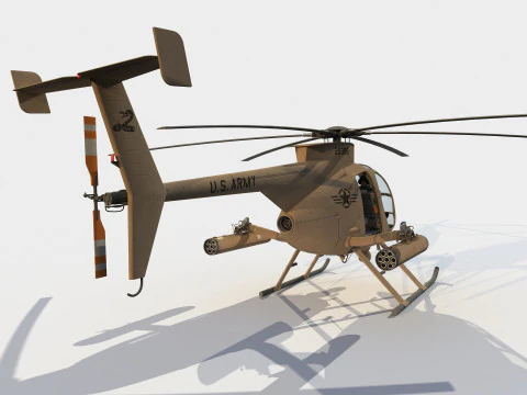 Boeing MD MH-6M Little Bird 3D Model