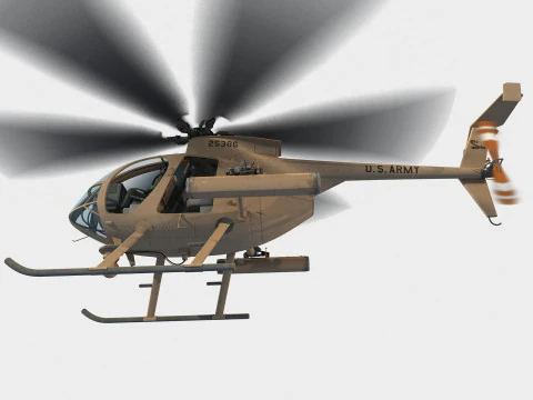 Boeing MD MH-6M Little Bird 3D Model