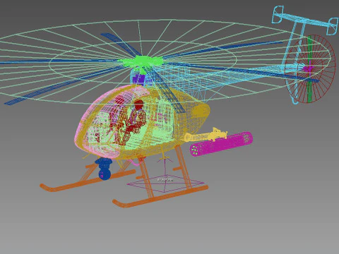 Boeing MD MH-6M Little Bird 3D Model