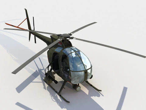 Hughes OH-6 Cayuse 3D Model