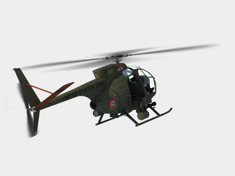 Hughes OH-6 Cayuse 3D Model