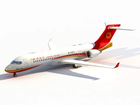 COMAC ARJ21-700 Xiagfeng 3D Model