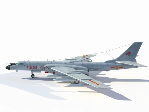 Xiang H-6N Strategic Bomber 3D Model