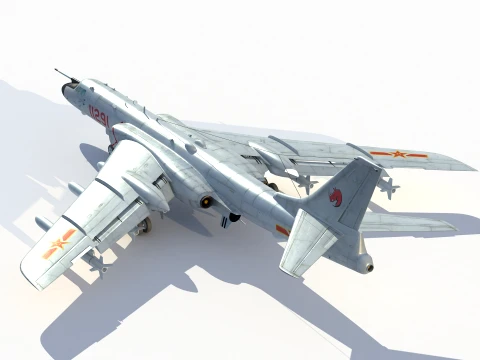 Xiang H-6N Strategic Bomber 3D Model