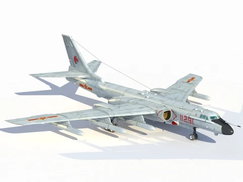 Xiang H-6N Strategic Bomber 3D Model