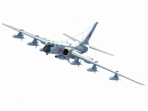 Xiang H-6N Strategic Bomber 3D Model