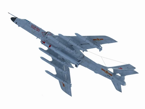 Xiang H-6N Strategic Bomber 3D Model