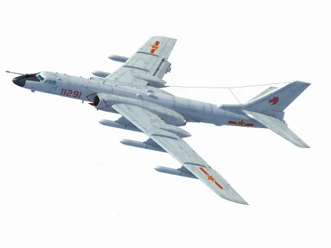 Xiang H-6N Strategic Bomber 3D Model