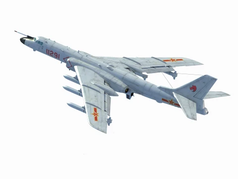 Xiang H-6N Strategic Bomber 3D Model