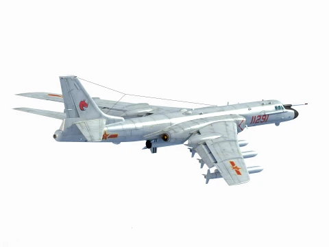 Xiang H-6N Strategic Bomber 3D Model