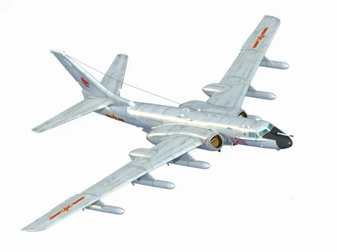 Xiang H-6N Strategic Bomber 3D Model