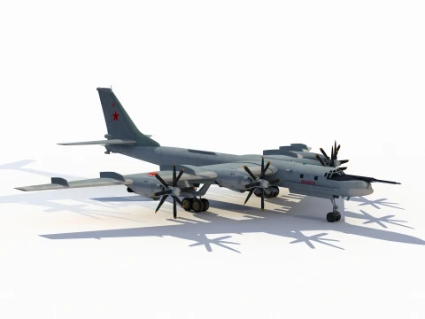 Tupolev Tu-95 MS 3D Model