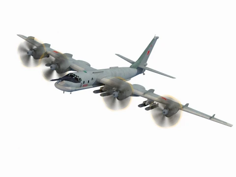 Tupolev Tu-95 MS 3D Model