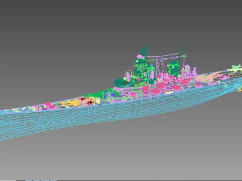 USS Iowa BB-61 BattleShip 3D Model