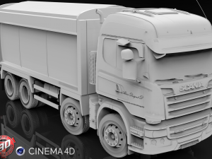 scania streamline tipper 8x4 3D Модель