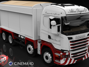 scania streamline tipper 8x4 3D Модель
