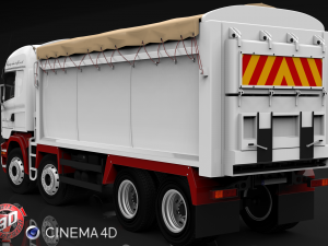 scania streamline tipper 8x4 3D Модель