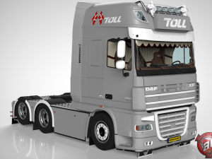 daf xf 105 6x2 3D 模型