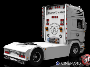 scania r500 v8 Modelo 3D
