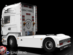 scania r500 v8 3D Model