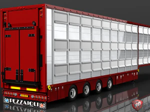 pezzaioli livestock trailer v2 3D Model