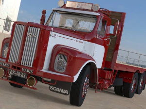 3D Scania Vabis 110 Model 3D Model