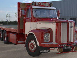 3D Scania Vabis 110 Model 3D मॉडल