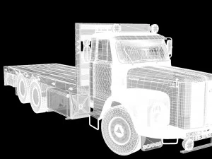 3D Scania Vabis 110 Model 3D Model
