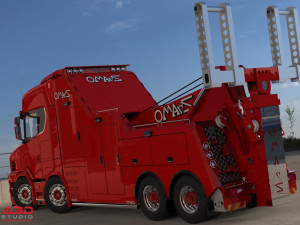 3D Scania S730T Omars Recovery Truck Model 3D-Modell