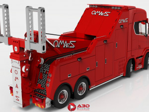 3D Scania S730T Omars Recovery Truck Model 3D-Modell