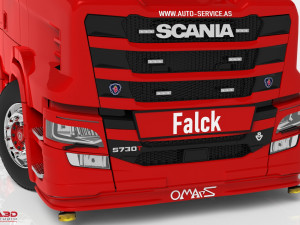 3D Scania S730T Omars Recovery Truck Model 3D-Modell