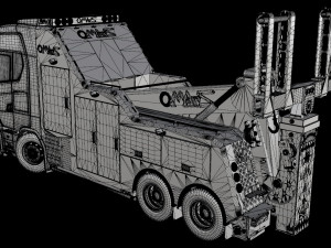 3D Scania S730T Omars Recovery Truck Model 3D-Modell
