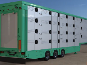 Tr&aacute;iler de animales Pezzaioli modelo 3d Modelo 3D