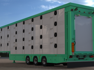 3D Pezzaioli Animal Trailer 3D Model