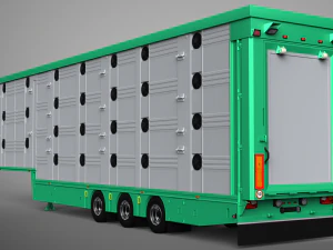 3D Pezzaioli Animal Trailer 3D Model